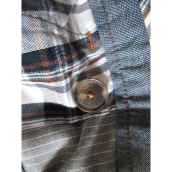 WRK Materials Co Mens Upscale Gray Stripe Linen Blend Shorts 40 EUC - Picture 15 of 15